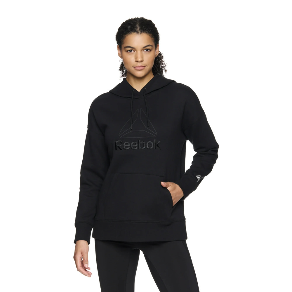 NWT Reebok Women's and Women's Plus Large Logoโ Hoodie with Pocket, Sizes S